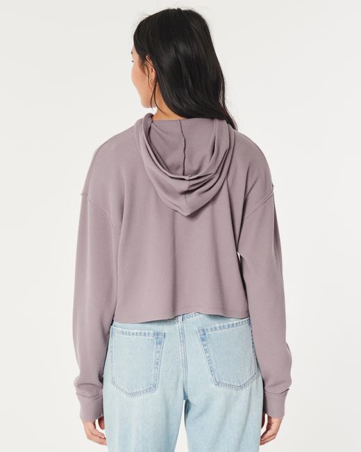 Hollister Easy Waffle Hoodie in Purple | Lyst UK