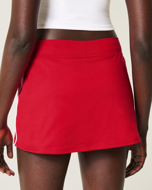 Hollister Red Gilly Hicks Active Recharge A-line Skortie
