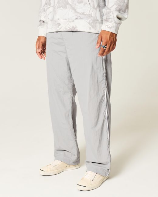 Hollister Gray Baggy Track Pants for men