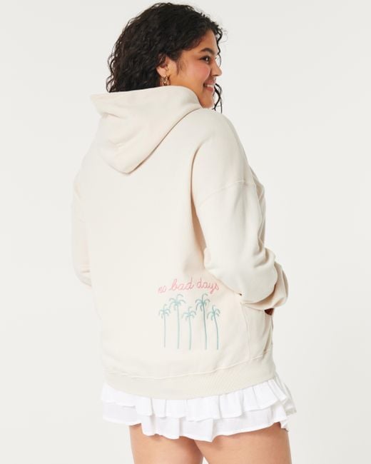 Hollister embroidered hoodie hot sale