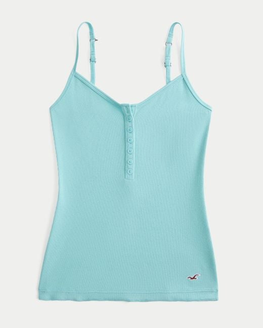 Hollister Blue Henley Cami