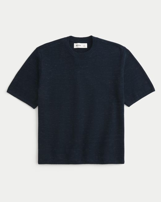 Hollister Blue Crew Sweater T-shirt for men