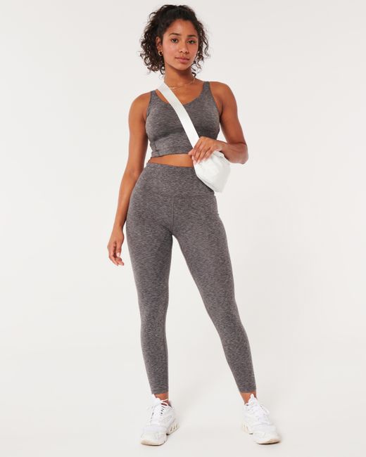 Hollister Gray Gilly Hicks Active Recharge High-rise 7/8 Leggings