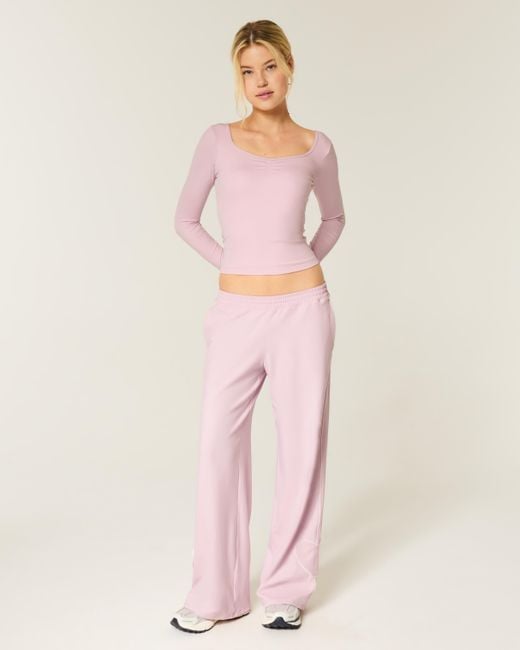 Hollister Pink Gilly Hicks Active Recharge Heart-tipped Baggy Pants
