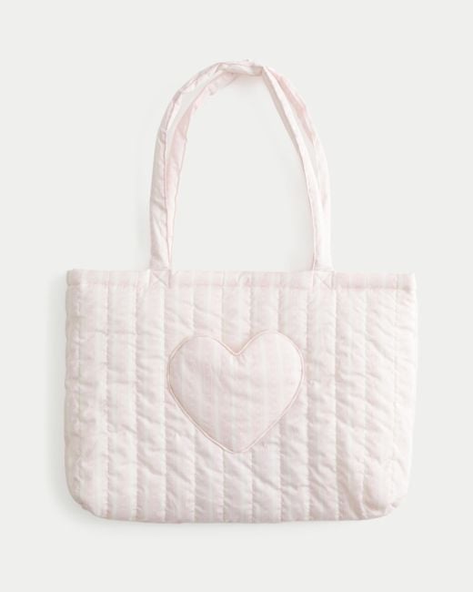 Hollister Natural Heart Pocket Sleepover Bag