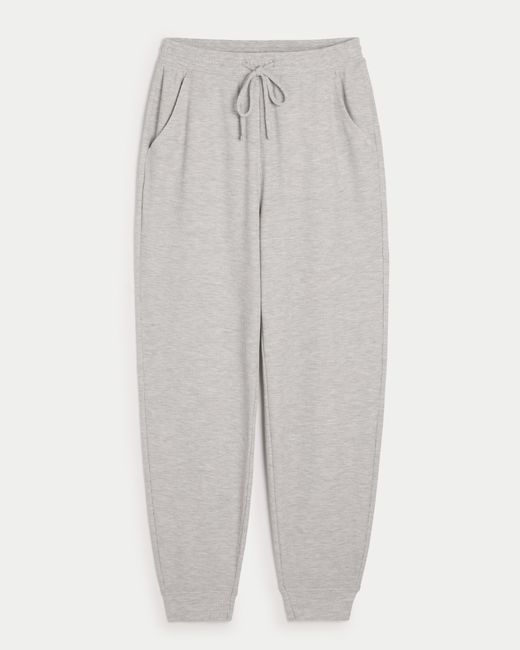 Hollister Gray Gilly Hicks Joggers aus Waffelmuster-Stoff