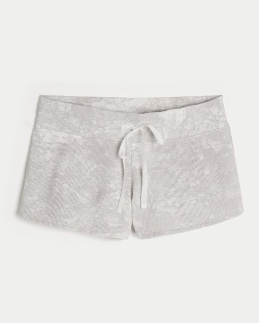 Hollister Natural Gilly Hicks Cozy Waffle Mini Shorts