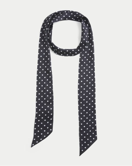Hollister Blue Polka Dot Scarf Belt
