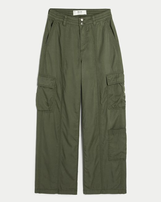 Hollister Green High-rise Baggy Cargo Pants