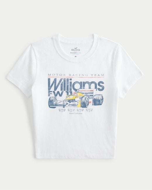 Hollister Blue Baby-Tee mit Williams Racing-Grafik