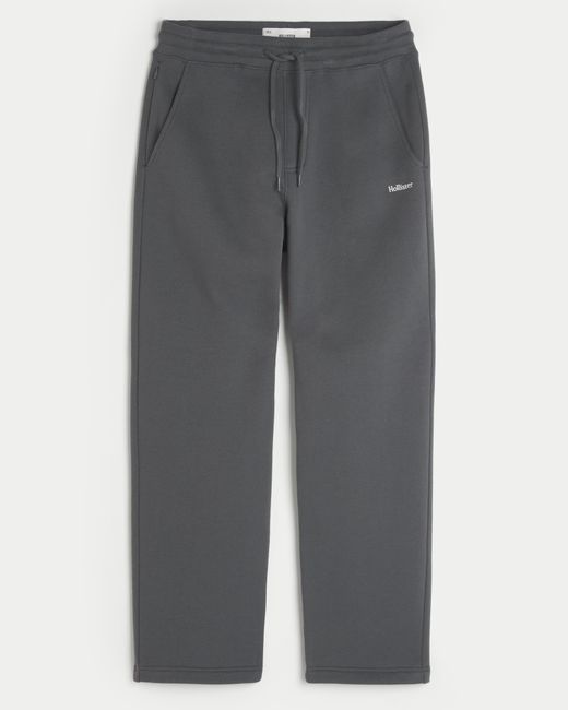 Hollister Relaxed Logo Sweatpants in Grey for Men Lyst UK