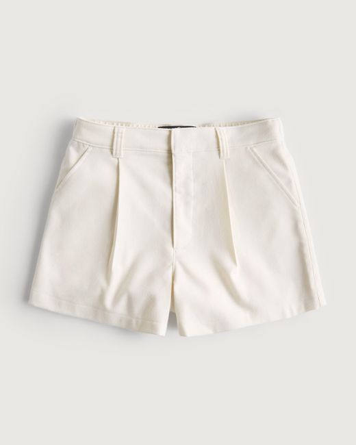 Hollister Natural Ultra High-rise Tailored Soft Shorts