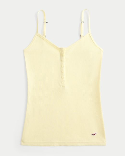 Hollister Yellow Henley Cami