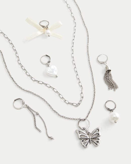 Hollister White Multipack Charm Set