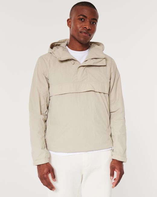 Hollister Natural All-weather Nylon Jacket for men