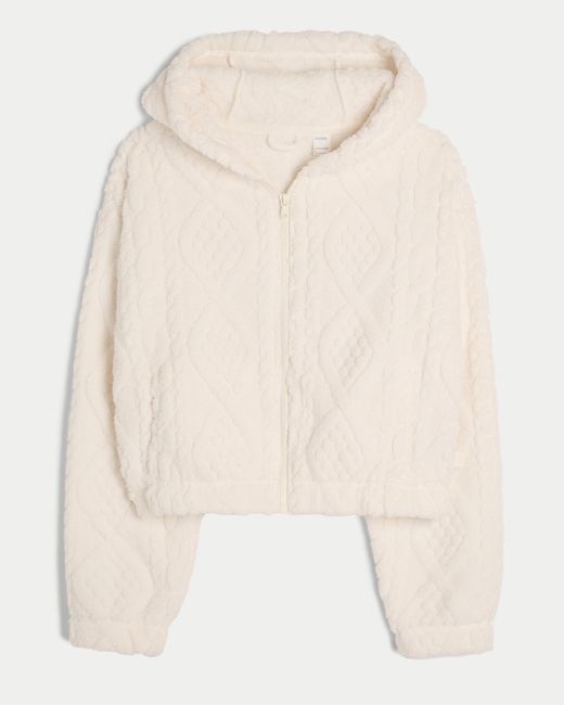 Hollister Natural Gilly Hicks Cozy Zip-up Hoodie