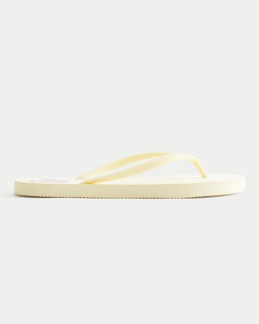 Hollister Natural Rubber Flip Flops