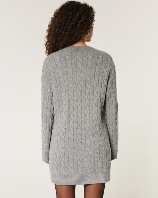 hollister grey sweater dress Gray Hollister sweater dress perfect for fall. Both
