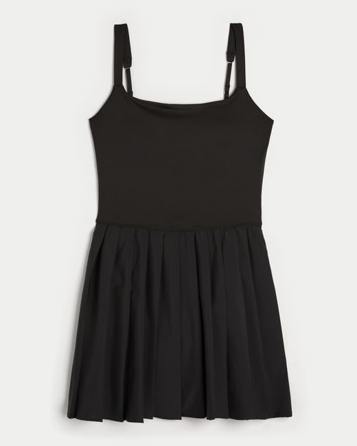 Hollister Black Gilly Hicks Active Pleated Dress