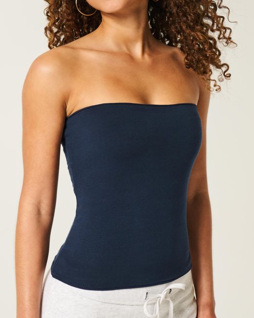 Hollister Blue Taylor Reversible Tube Top