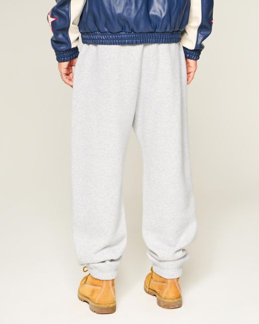 Hollister Baggy Jogger mit Raffung in White für Herren
