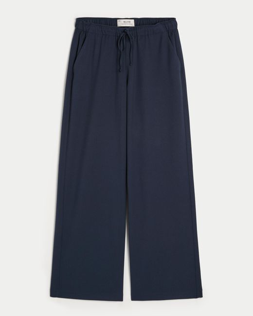 Hollister Blue Hollister Ella Adjustable-rise Wide-leg Pants