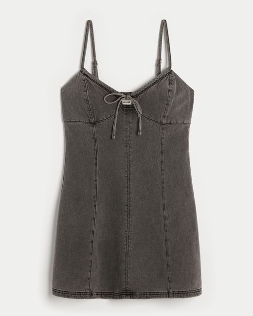 Hollister Black Denim Mini Dress
