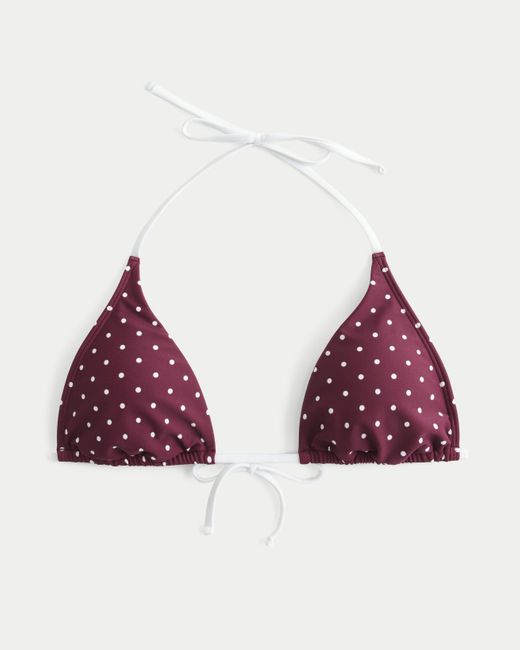 Hollister Red Triangle Bikini Top