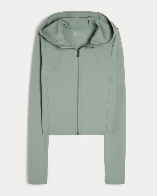 Hollister Green Gilly Hicks Active Recharge Zip-up Hoodie