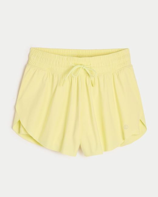 Hollister Yellow Gilly Hicks Active Flutter Shorts