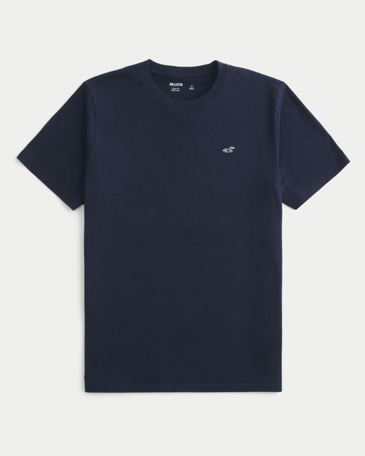 Hollister Blue Icon Crew T-shirt for men