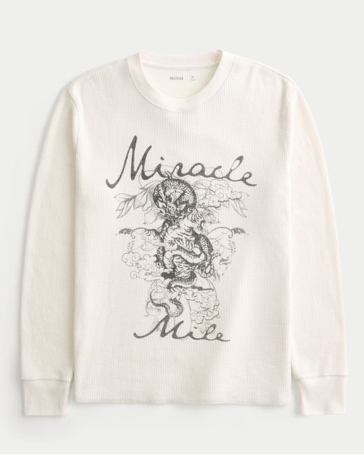 Hollister Natural Miracle Mile Graphic Thermal Shirt for men