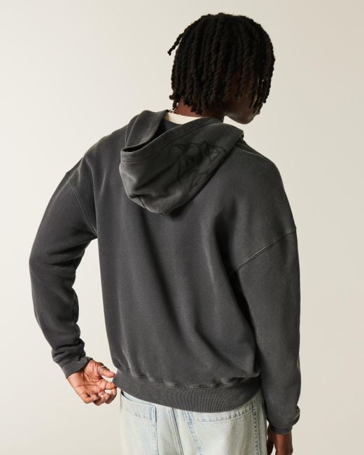 Hollister Black Hollister Feel Good Boxy Zip-up Dodge Demon Graphic Hoodie for men