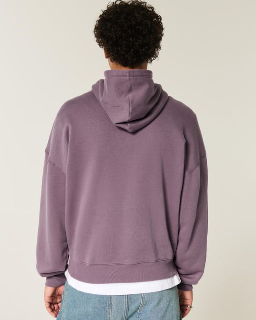 Hollister Purple Baggy Cinch Hoodie for men