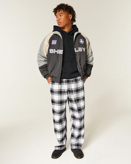 Hollister Blue Flannel Pajama Pants for men