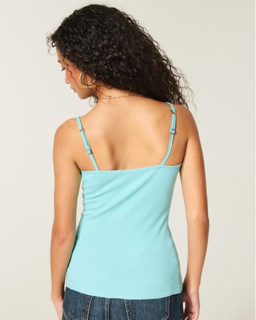 Hollister Blue Henley Cami