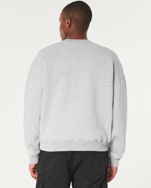 Hollister Sweatshirt mit Rundhalsausschnitt und San Francisco California-Grafik in Gray für Herren
