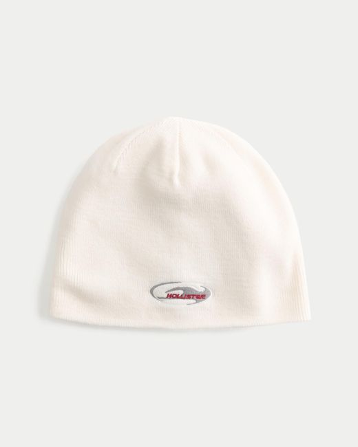 Hollister Natural Logo Graphic Skull Beanie for men