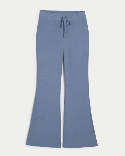 Hollister Blue Gilly Hicks Jersey Rib Flare Pants