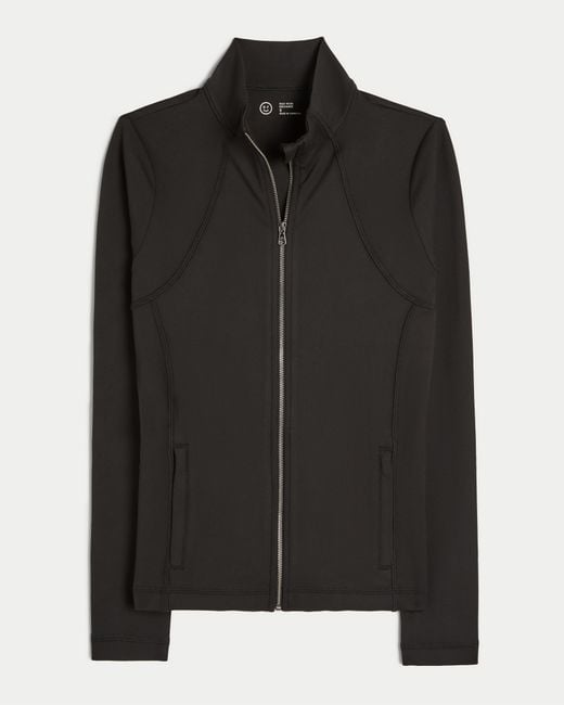 Hollister Black Gilly Hicks Active Recharge Zip-up Jacket