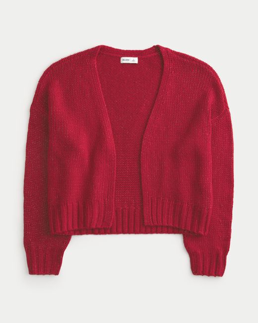 Hollister Red Easy No-close Cardigan