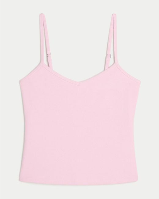 Hollister Pink Must-have Basics Baby V-neck Cami
