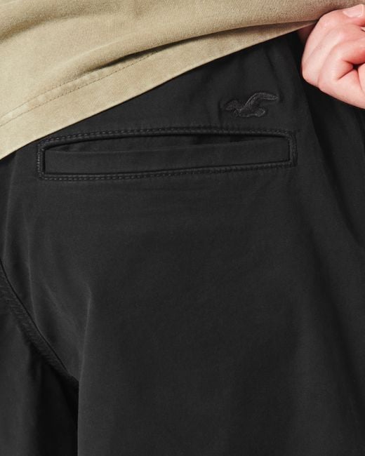 Hollister Jogger-Shorts aus Twill, 7" in Black für Herren