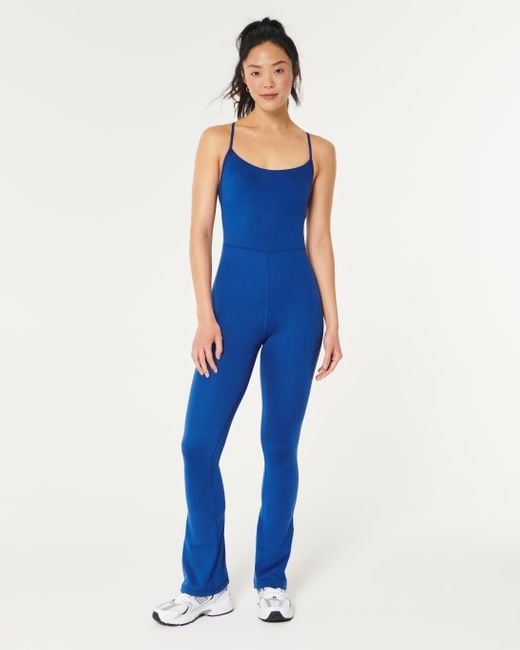 Hollister Blue Gilly Hicks Active Recharge Long-leg Flare Onesie
