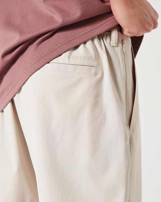 Hollister Flex-Waist-Hybrid-Shorts, 18 cm in Natural für Herren
