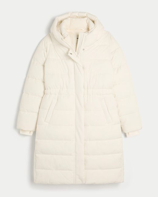 Hollister Natural Longline Puffer Parka