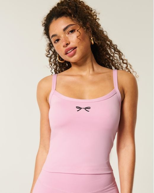 Hollister Pink Gilly Hicks Active Recharge Graphic Tank