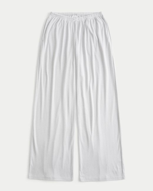 Hollister White Pointelle Pajama Pants