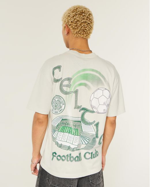 Hollister Natural Celtic Football Club Graphic Tee for men
