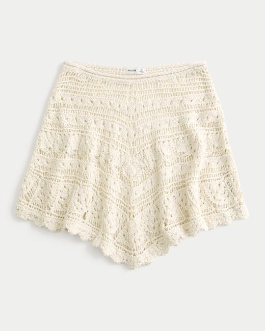 Hollister Natural Stitchy Crochet-style Poncho